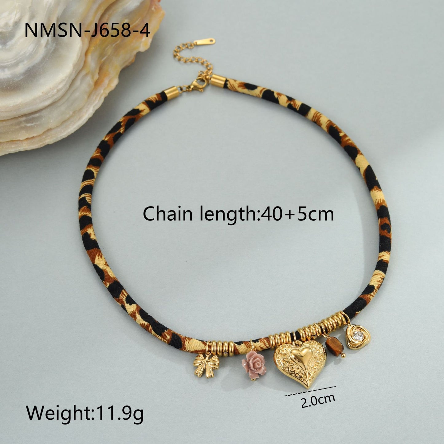 Leopard Series Stainless Steel Necklace For Women
