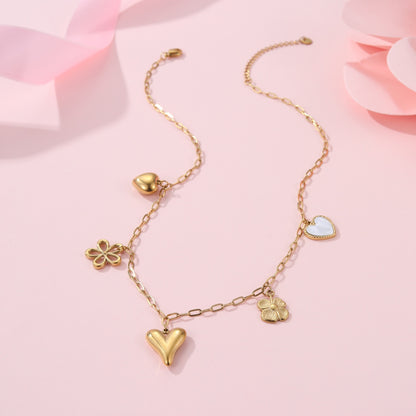 Sun Love Pendant Stainless Steel Necklace