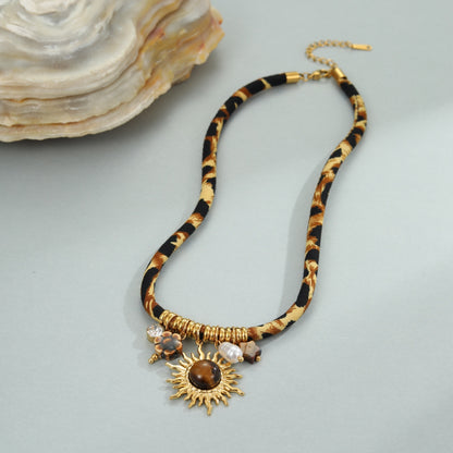 Leopard Series Stainless Steel Necklace For Women