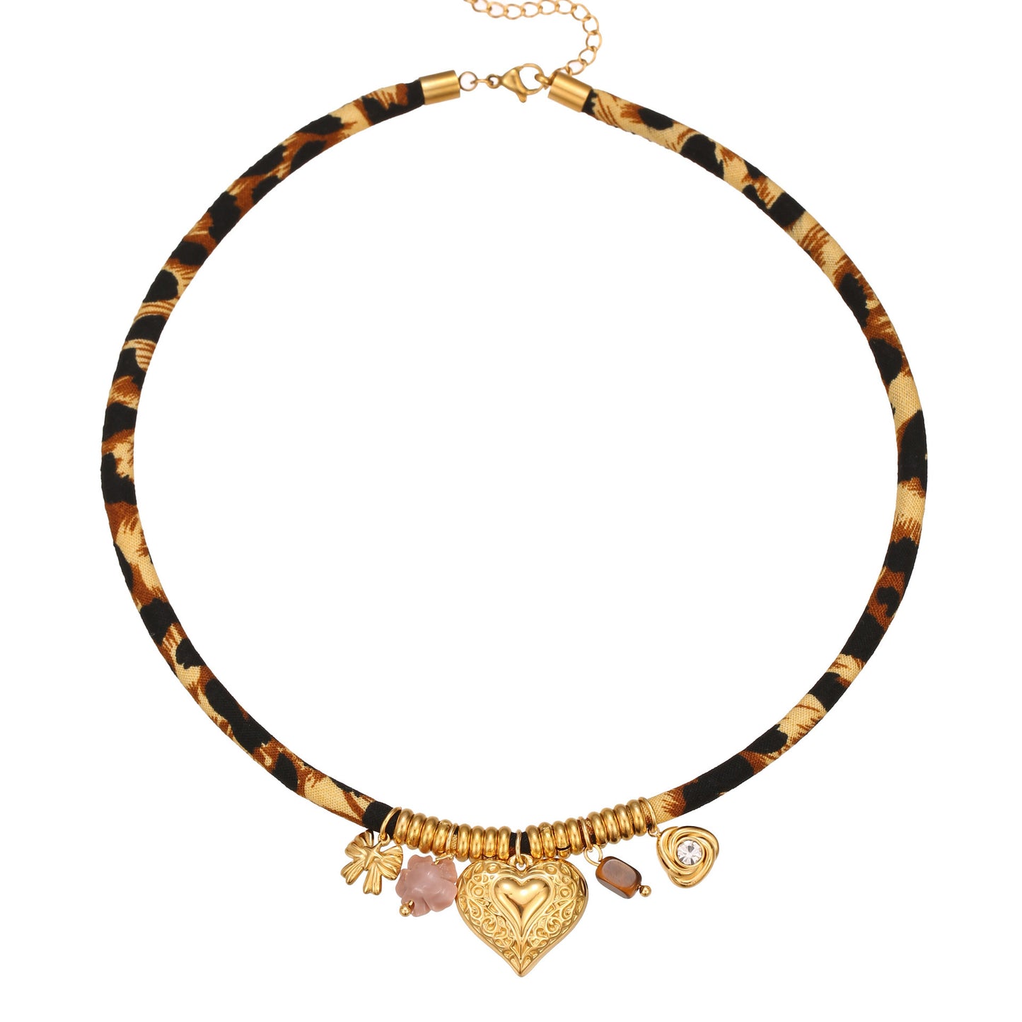 Leopard Series Stainless Steel Necklace For Women