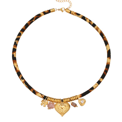 Leopard Series Stainless Steel Necklace For Women