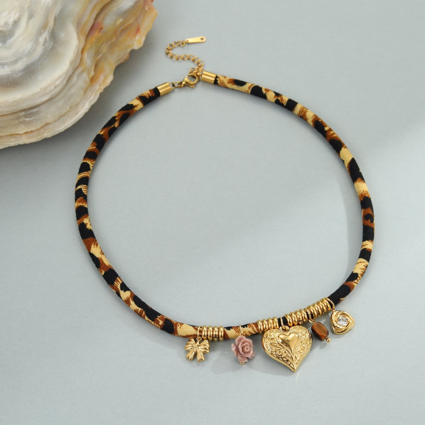 Leopard Series Stainless Steel Necklace For Women